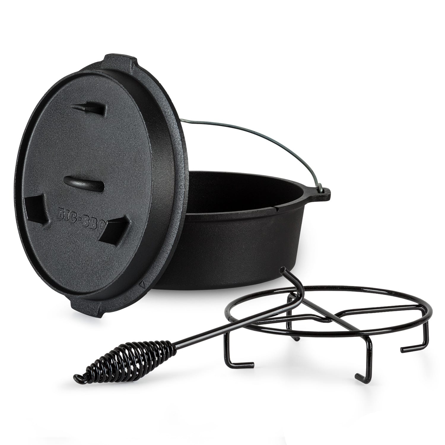 سرویس قابلمه چدنی 2 پارچه کلارشتاین آلمان مدل klarstein Guernsey Premium Dutch Oven - ظرفیت 12 لیتر